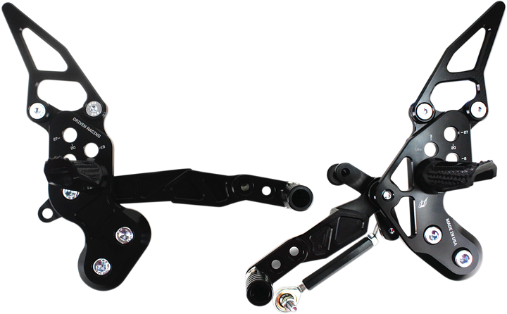Driven Racing Tt Rearset - Z125 DRP-724-BK
