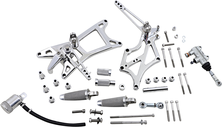 Speed Merchant Mid-Controls - With Pegs - Polished - Fl '17-'23 SM-M8FLMIDWP-P