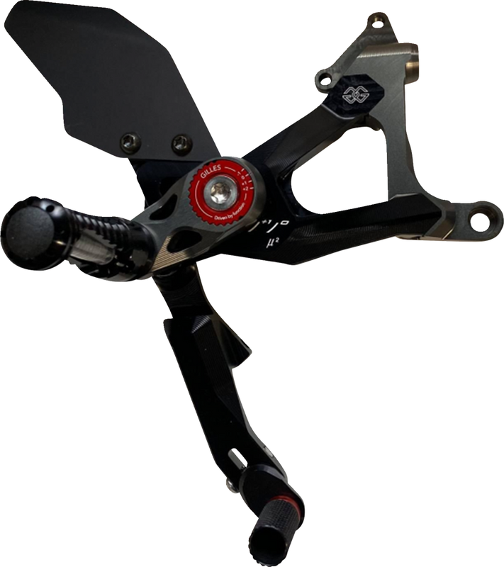 Gilles Tooling Mue2 Rearset - Black - Ducati MUE2-D02-B