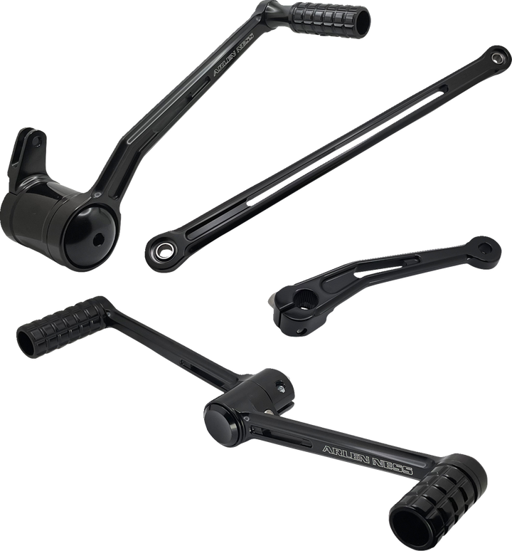 Arlen Ness Deep Cut Foot Control Kit W/ Heel/Toe Shifter - Black 420-106