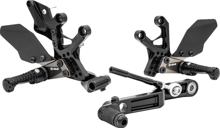 Gilles Tooling Adjustable Rearset - As31Gt3 - Black AS31GT3-S13-B