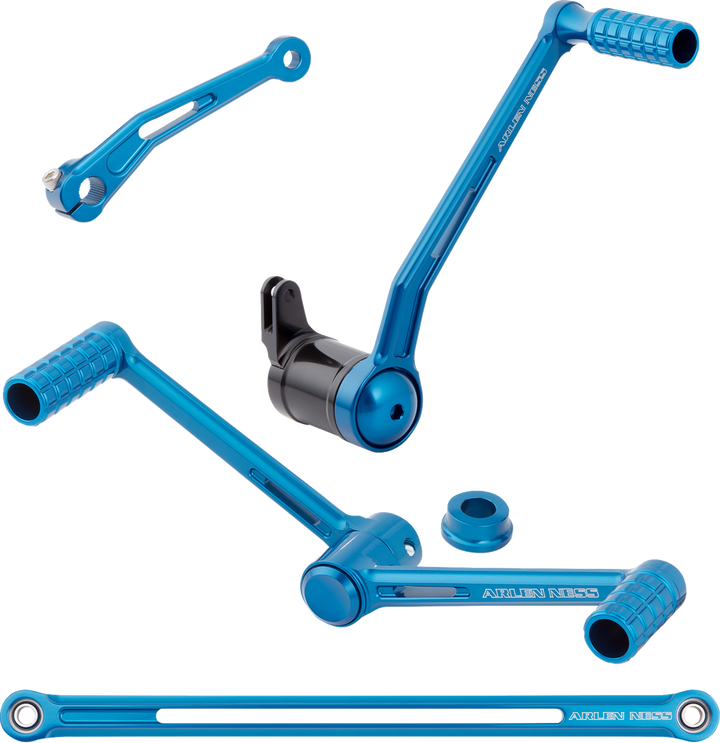 Arlen Ness Speedliner Foot Control Kit W/ Heel/Toe Shifter - Blue 420-132