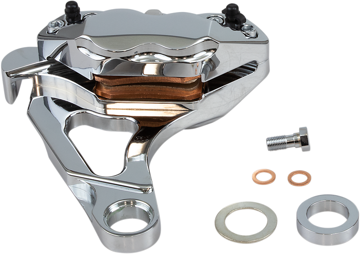 Hawg Halters 4-Piston Caliper - Rear - Chrome RKSTCC508