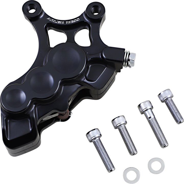 Arlen Ness 6-Piston Caliper - Front Left - Black - 14" 02-211