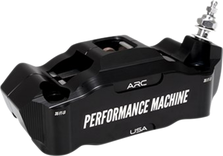 Performance Machine (Pm) Radial Mount Caliper - Front Right - Black Anodized 0052-2426-MB