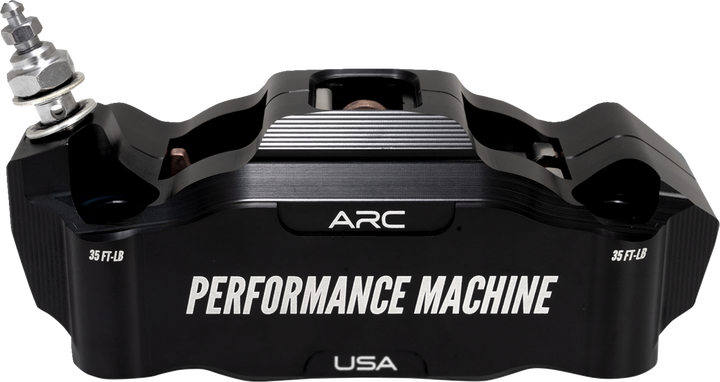 Performance Machine (Pm) Radial Mount Caliper - Front Left - Black Anodized 0052-2427-MB