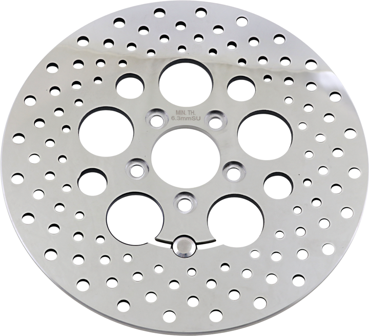 Drag Specialties Drilled Brake Rotor - Rear - 11.8" - Touring 1710-1062