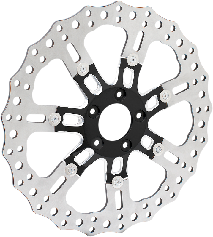 Arlen Ness Front Rotor - 7 Valve - 14" - Black 33-10301-203