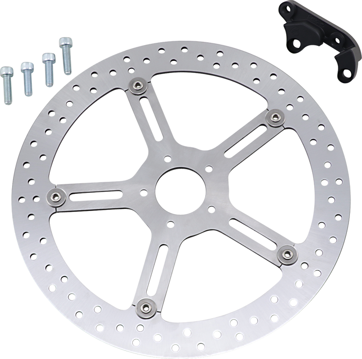 Arlen Ness Big Brake Rotor - 15" - Front Left - Softail 02-983