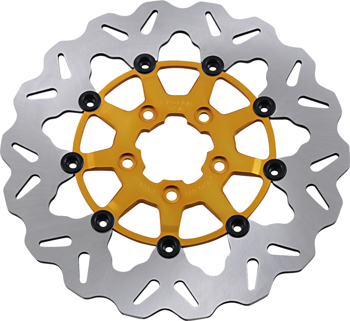 Gbrakes Front Wave Rotor - Gold Center DF835CW-G