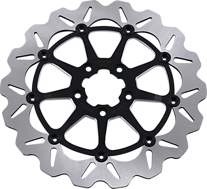 Gbrakes Wave Rotor - Machined Black - 12-1/2" DF680CWS-C