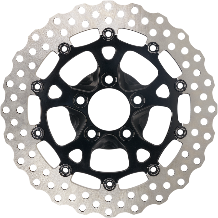 Performance Machine (Pm) Dominator Rotor - Front - 11.8" - Black 0133-1806S-B