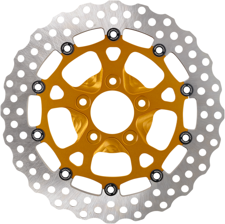 Performance Machine (Pm) Dominator Rotor - Front - 11.8" - Gold 0133-1806S-G