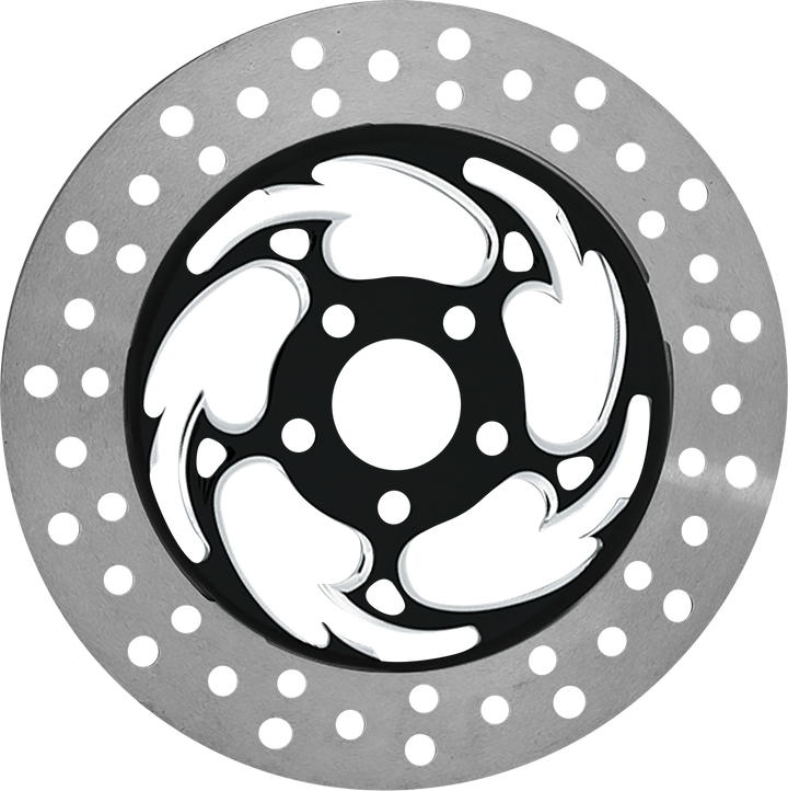 Rc Components Brake Rotor - Right Front - Savage Eclipse - Chrome And Black COG11785ERF2K