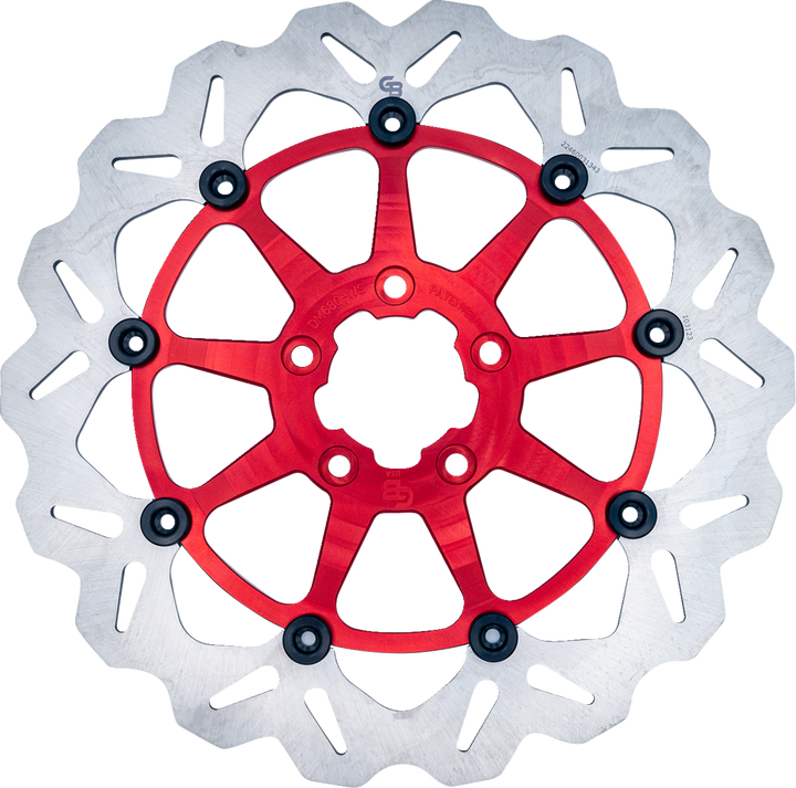 Gbrakes Brake Rotor - Front - Red DF680CWS-R
