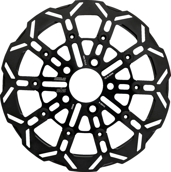 Sbs Design "D" 10-Spoke Brake Rotor 7145E-B