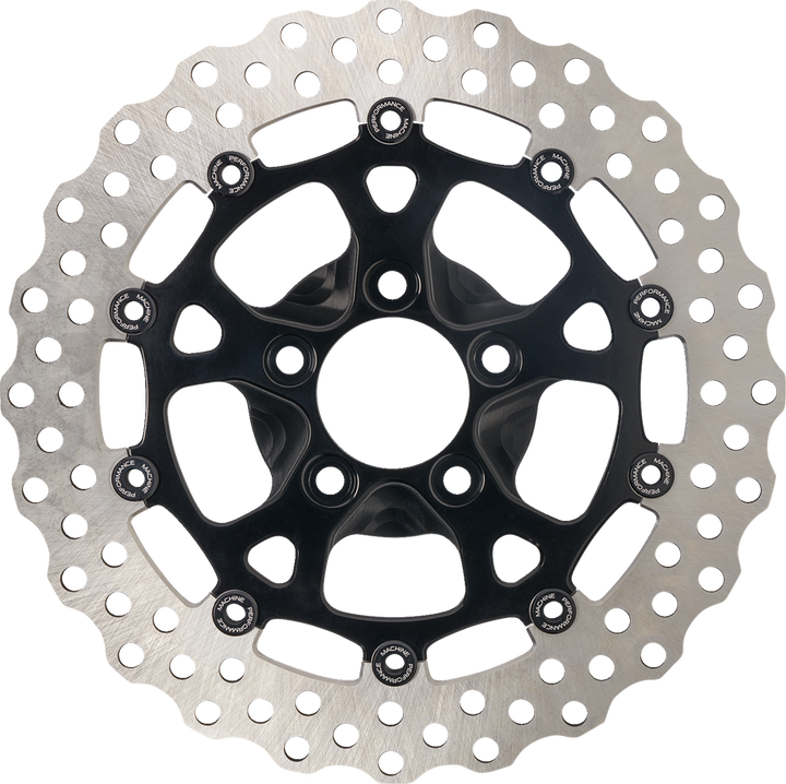 Performance Machine (Pm) Disc Carr Dominator - 320 Mm X .20 Ff - Front - Black Anodized 0133-2606S-B