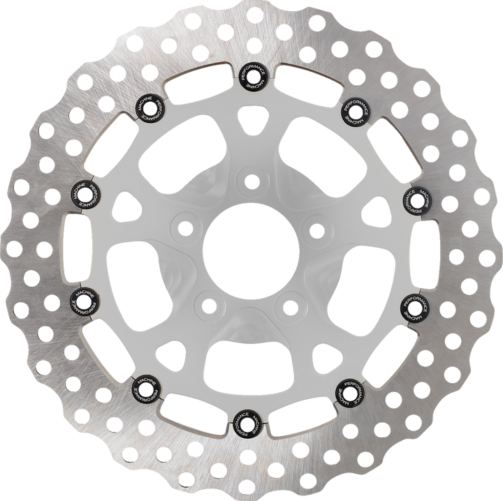 Performance Machine (Pm) Disc Carr Dominator - 320 Mm X .20 Ff - Front - Chrome 0133-2606S-CH