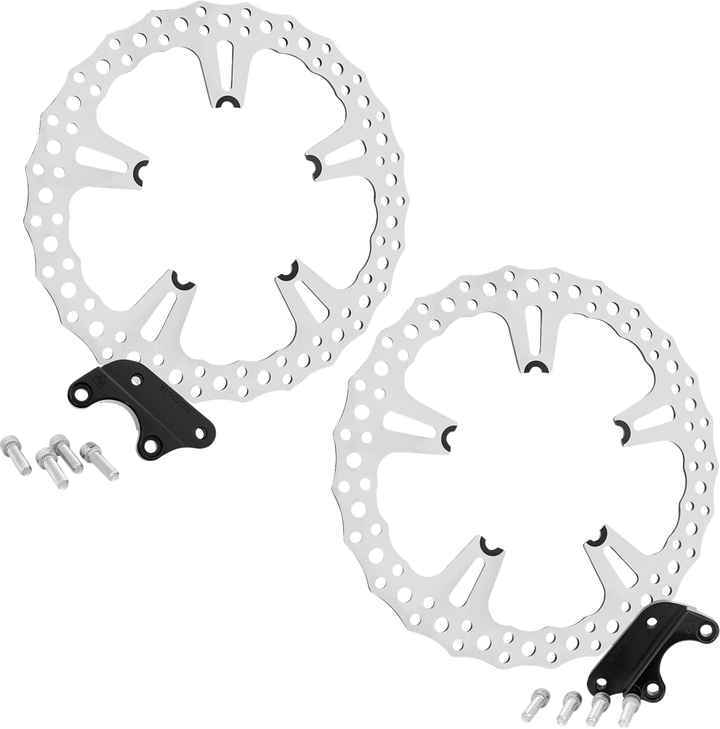 Arlen Ness Rotor Kit - Jagged - Left And Right Front - 15" 300-096