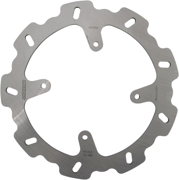 Braking Brake Rotor - Rear - Honda HO13RID