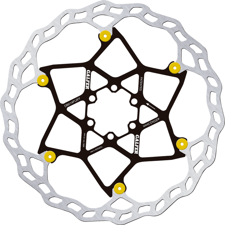 Galfer Floating Brake Rotor - 203 Mm X 2 Mm - Yellow DB014FLWY