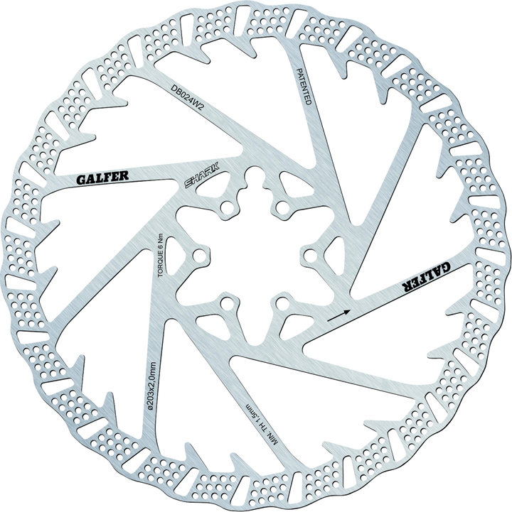 Galfer Shark Brake Rotor - 203 Mm X 2 Mm DB024W
