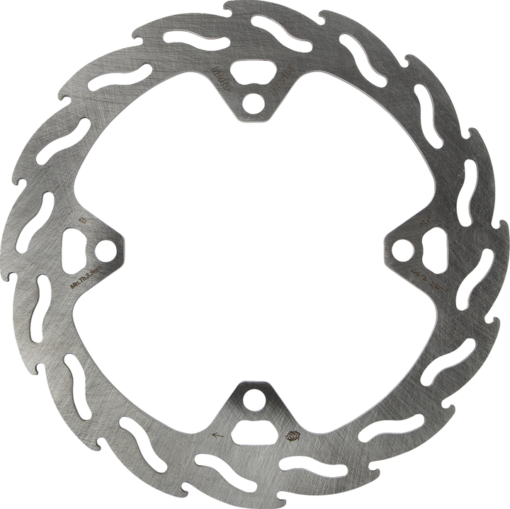 Moto-Master Brake Rotor - Rear - Flame 110253-PU