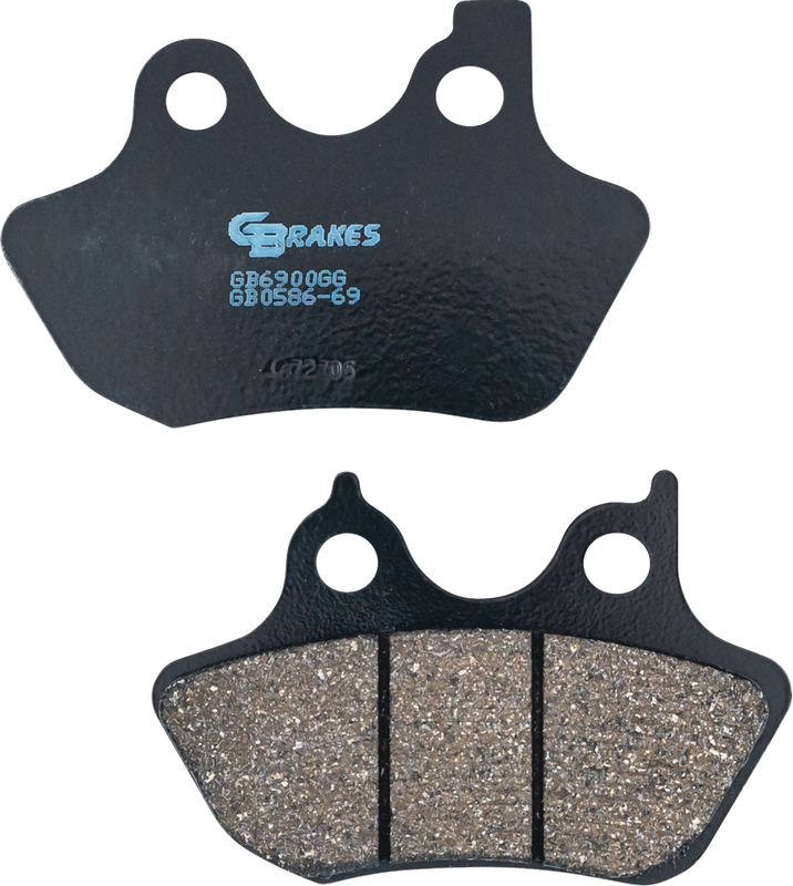 Gbrakes Brake Pads - Semi-Metallic/Ceramic - Front/Rear GB0586-69