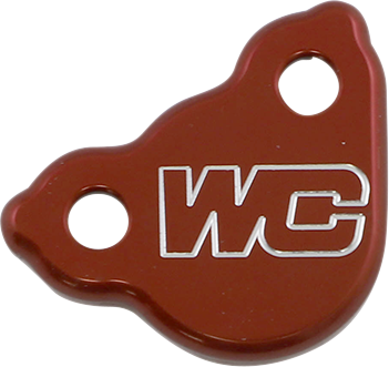Works Connection Rear Billet Brake Cover - Red - Honda 21-505