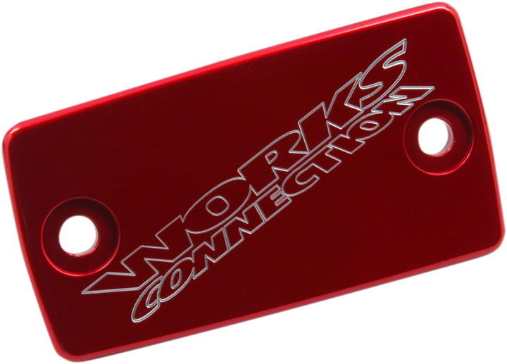 Works Connection Anodized Billet Aluminum Front Brake Reservoir Cover - Red 21-067