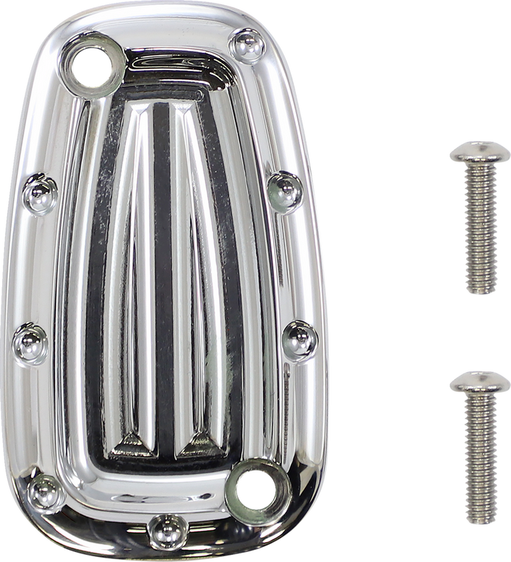 Covingtons Rear Master Cylinder Cover - Dimpled - Chrome C1957-C