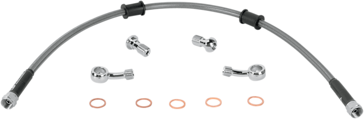 Moose Offroad Brake Line - Rear - Stainless Steel - Kawasaki Klr 650 KAW-6030R