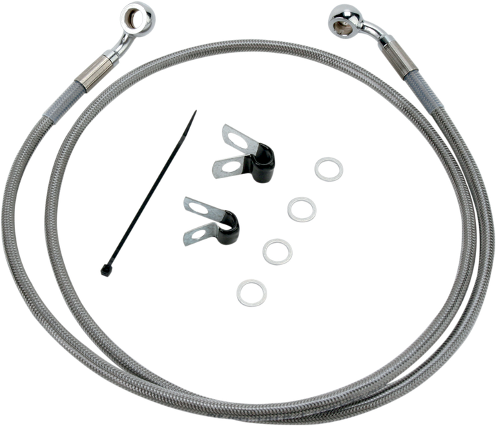 Drag Specialties Brake Line - Front - +6" - Stainless Steel - Xl 1741-2641