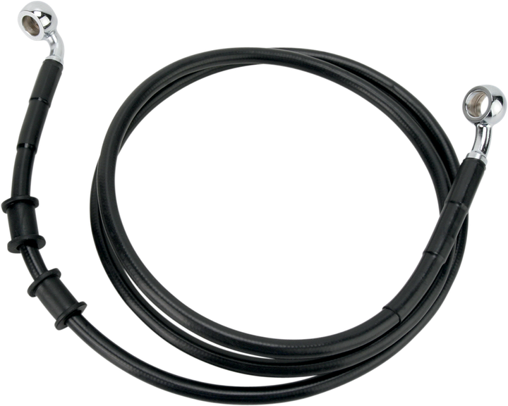 Drag Specialties Brake Line - Front - Black - +4" - Fxdb '08-'17 1741-2896