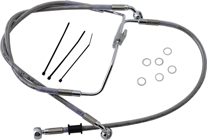 Drag Specialties Brake Line - Front (Lower/Upper) - Stainless Steel 1741-2900