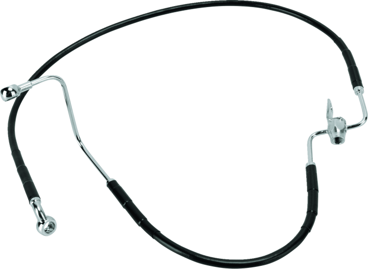 Drag Specialties Brake Line - Rear - Black 1741-2945