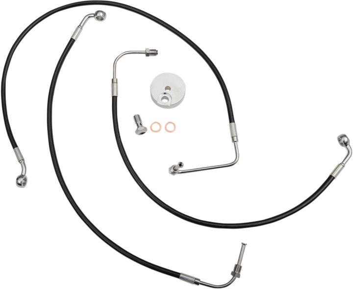 La Choppers Brake Line - Mini Ape Hanger Handlebars - Black LA-8010B08B