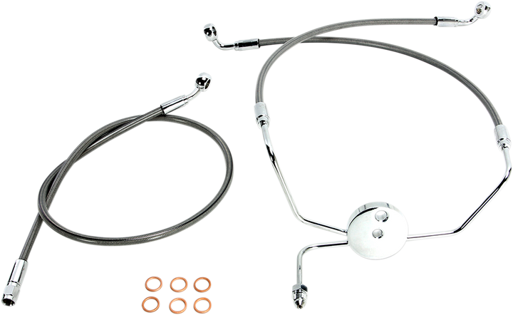 Magnum Shielding Brake Line - Front - Xr - Stainless Steel SSC1304-31