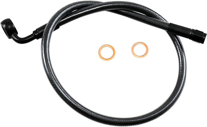 Magnum Shielding Brake Line - 12Mm-90° - 24" - Black Pearl AS478024