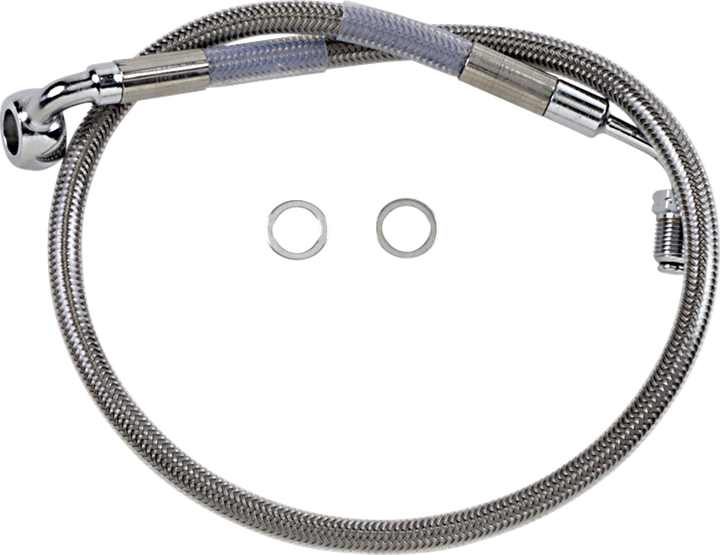 Drag Specialties Brake Line - Front (Upper) - Stainless Steel 1741-5800