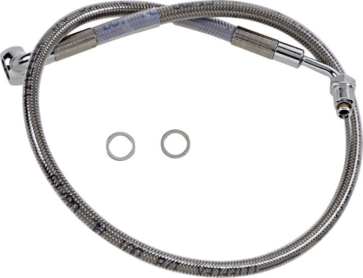 Drag Specialties Brake Line - +2" - Stainless Steel - '18-'21 Softail 1741-5801