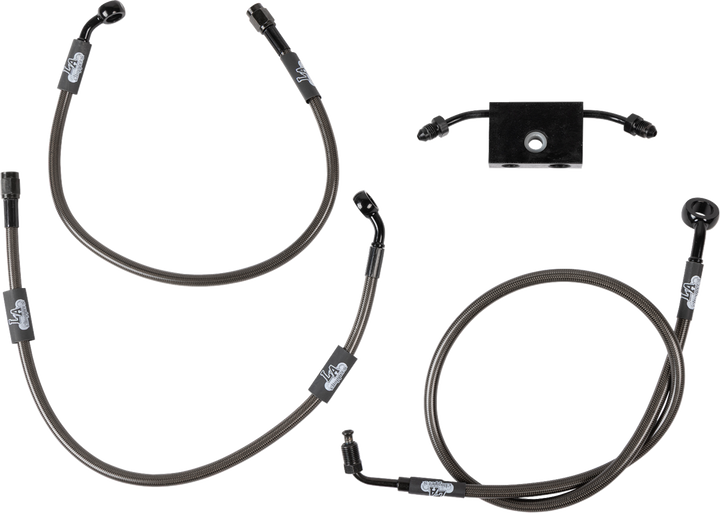 La Choppers Brake Lines - Mini Ape Hanger Handlebars - Midnight LA-8154B08M