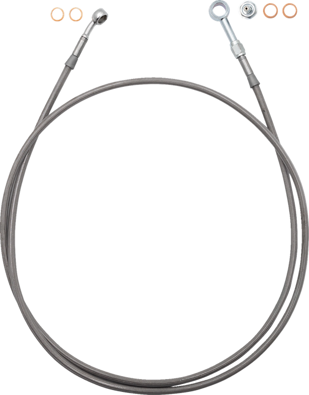 Fat Baggers Inc. Ez Install Brake Line - 69" - Stainless Steel Braid 100069