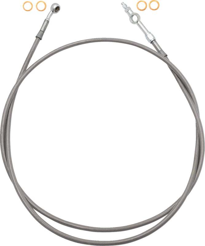 Fat Baggers Inc. Ez Install Brake Line - 64" - Stainless Steel Braid 120064