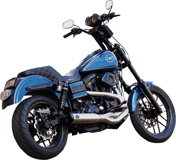 S&S Cycle 2-Into-1 Qualifier Exhaust System - Brushed 550-1097
