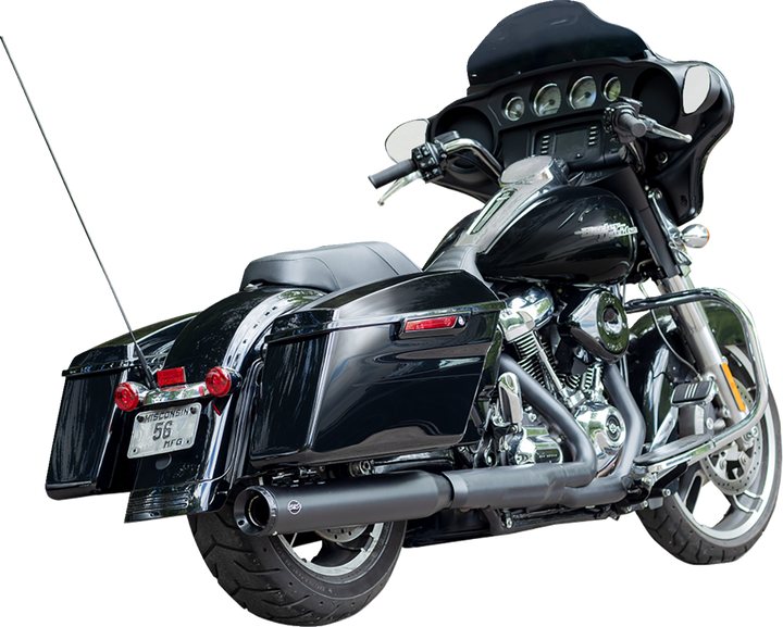 S&S Cycle 2-Into-1 Swindler Exhaust Conversion Kit - 4" - Black - M8 Touring 550-1139