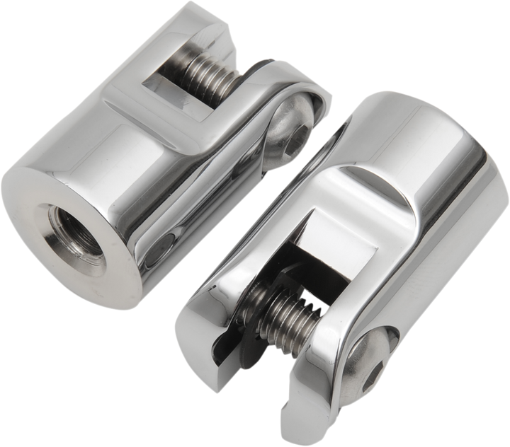 Accutronix Rear Foot Peg Mounts - Silver - 1/2"-13 FPMT400-C