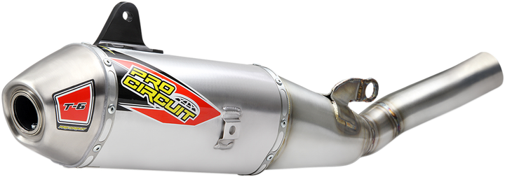 Pro Circuit T-6 Slip-On Silencer - Stainless Steel/Aluminum - Yz250 F/X 0131925A