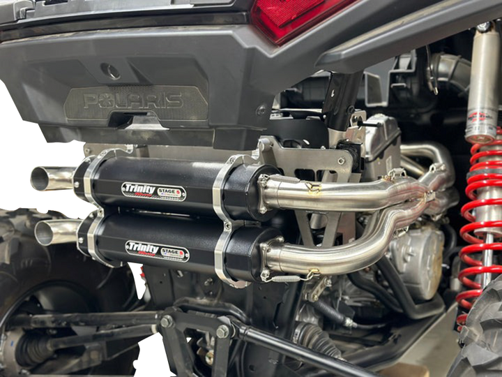 Trinity Racing Full Dual Exhaust System - Stainless - Rzr Xp 1000 TR-4190D-SS