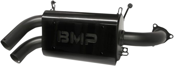 Bikeman Performance Double Barrel Slip-On Muffler - Ceramic Black 17-314-CB